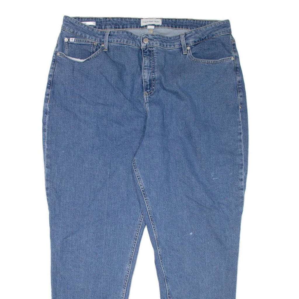 CALVIN KLEIN JEANS Womens Jeans Blue Regular Mom W40 L31