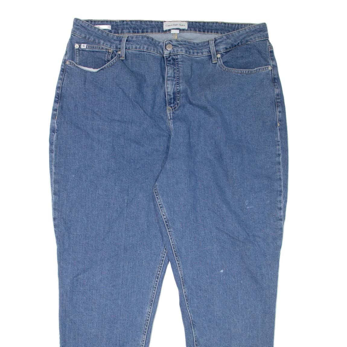 CALVIN KLEIN JEANS Womens Jeans Blue Regular Mom W40 L31