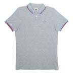 PRETTY GREEN Mens Polo Shirt Grey S