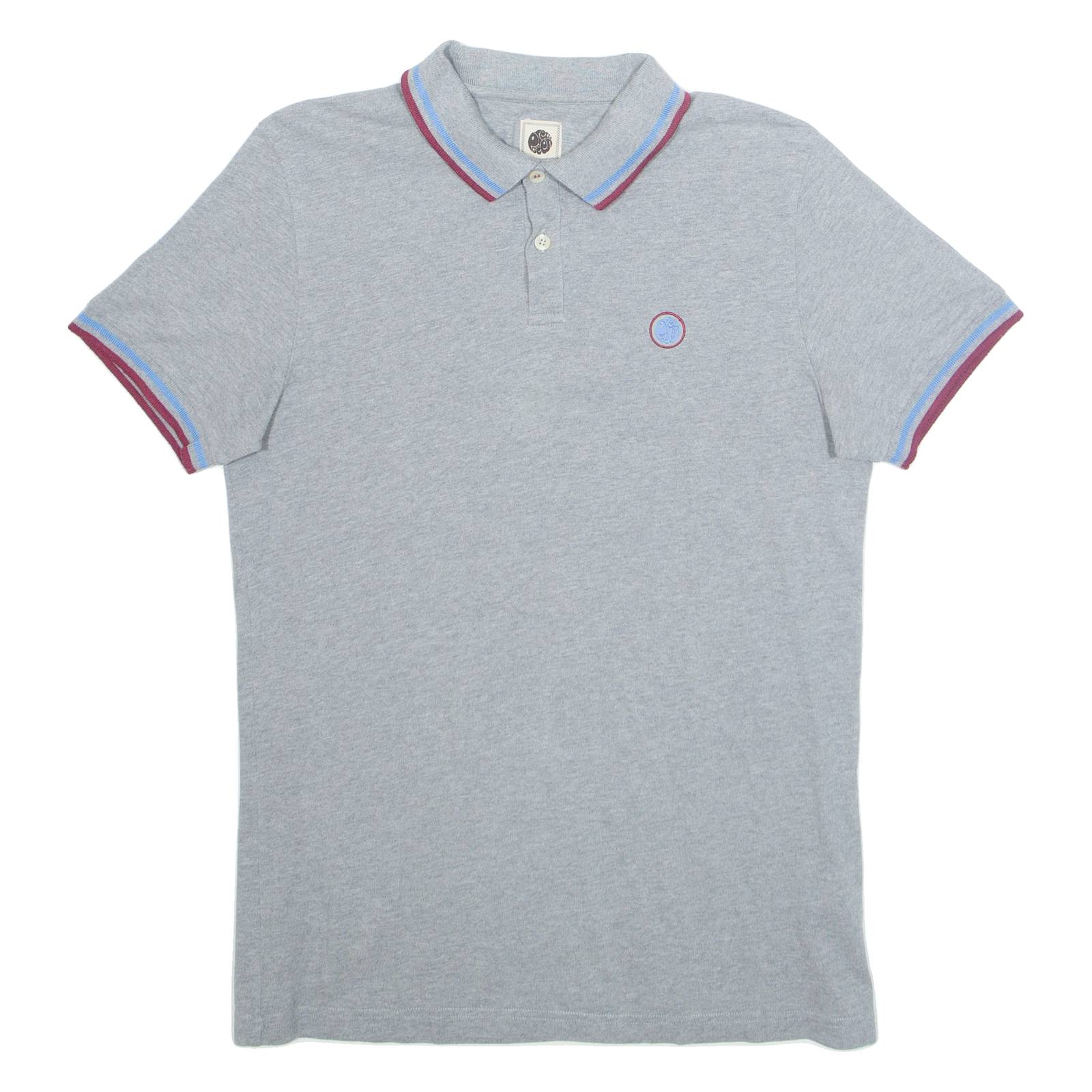 PRETTY GREEN Mens Polo Shirt Grey S