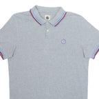 PRETTY GREEN Mens Polo Shirt Grey S
