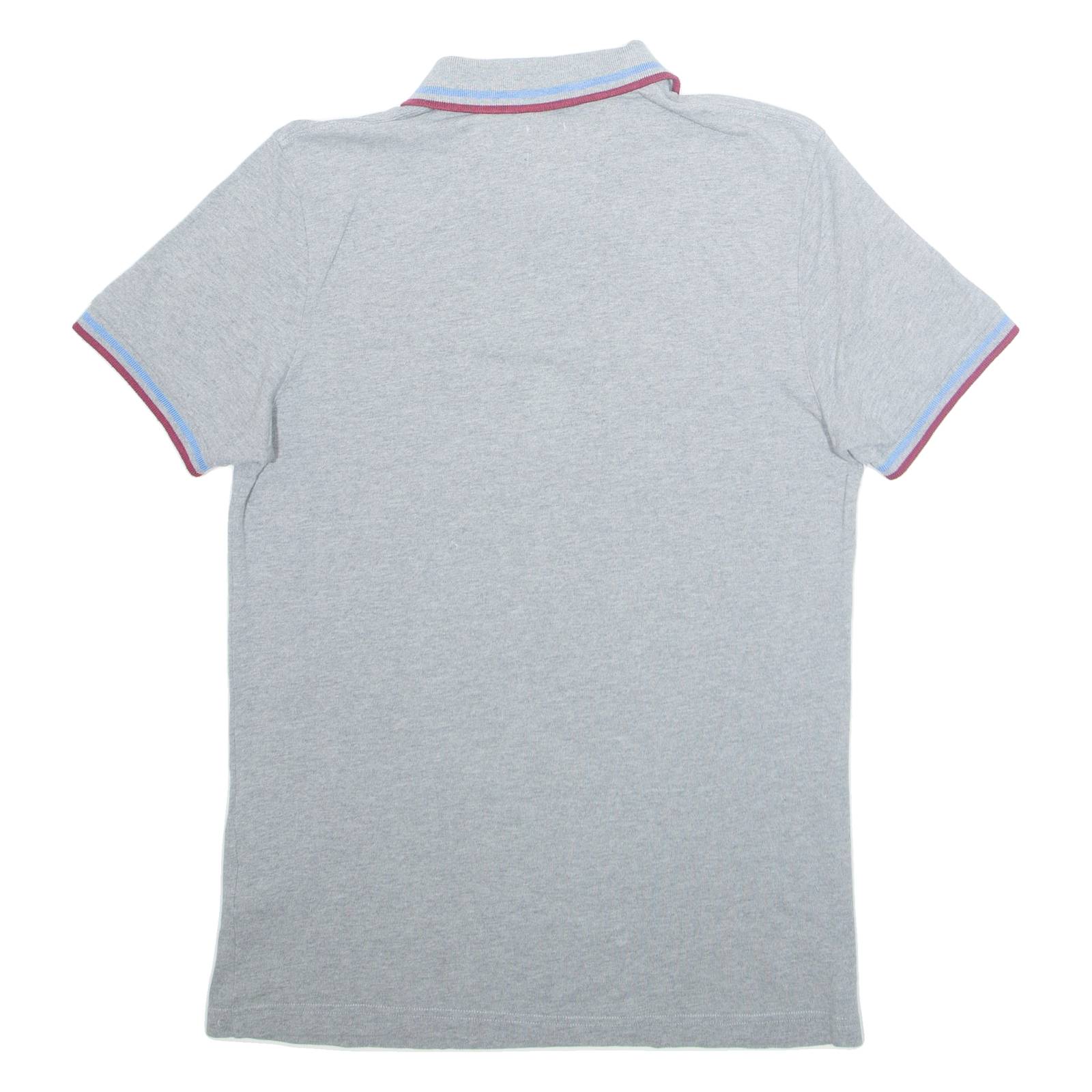 PRETTY GREEN Mens Polo Shirt Grey S