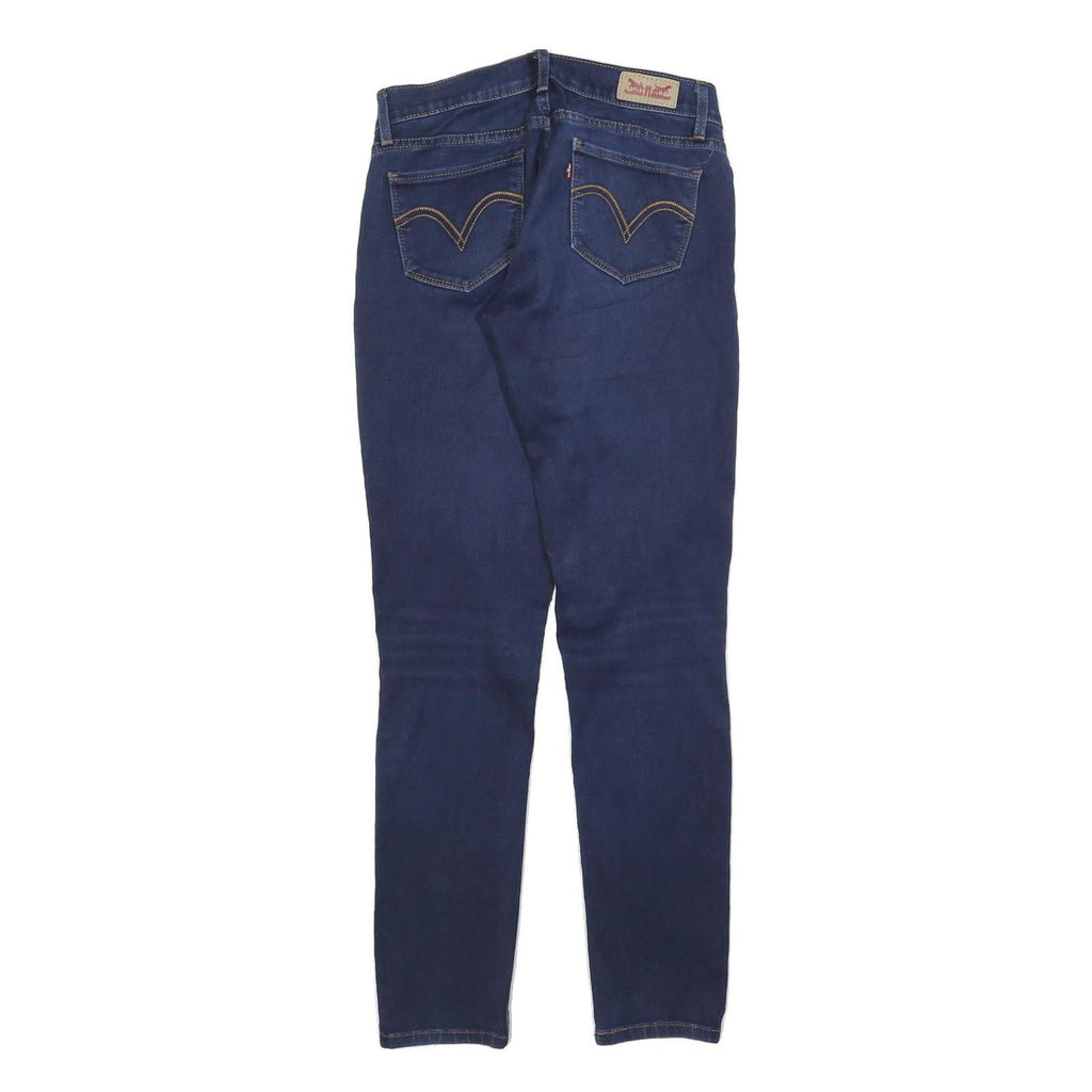 LEVI'S 524 Womens Slim Jeans Denim Dark W26 L32 Stylish Cotton Blend Zip