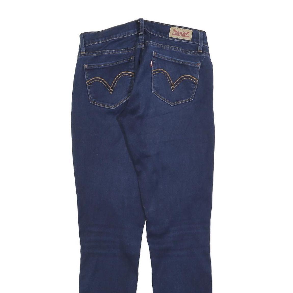 LEVI'S 524 Womens Slim Jeans Denim Dark W26 L32 Stylish Cotton Blend Zip