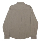 LEVI'S Mens Brown Check Shirt M Button Long Sleeve Casual Cotton Shirt