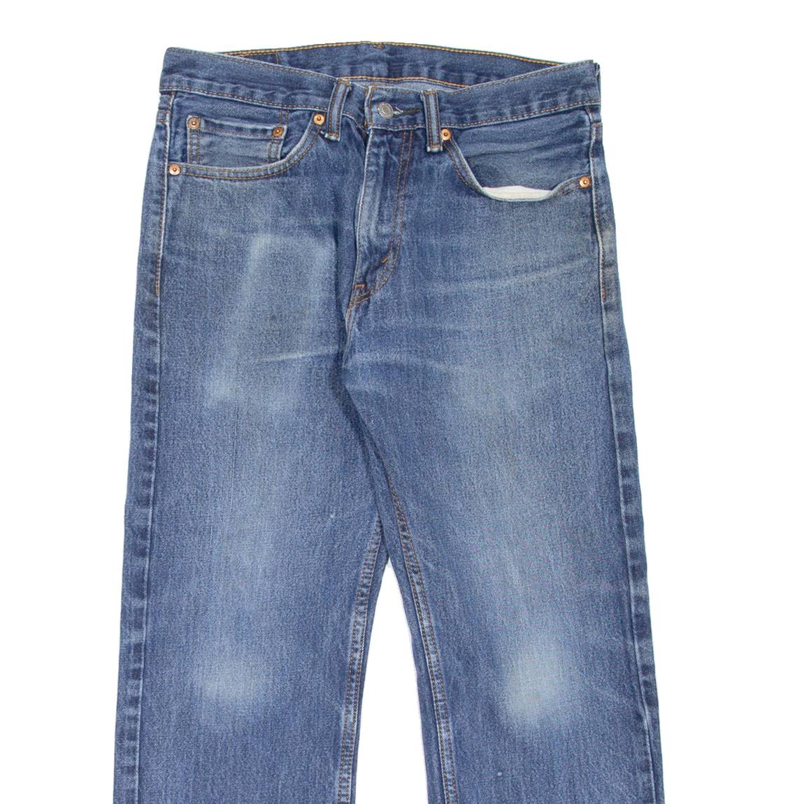 LEVI'S 505 Jeans Mens Blue Regular Straight Stone Wash W31 L26