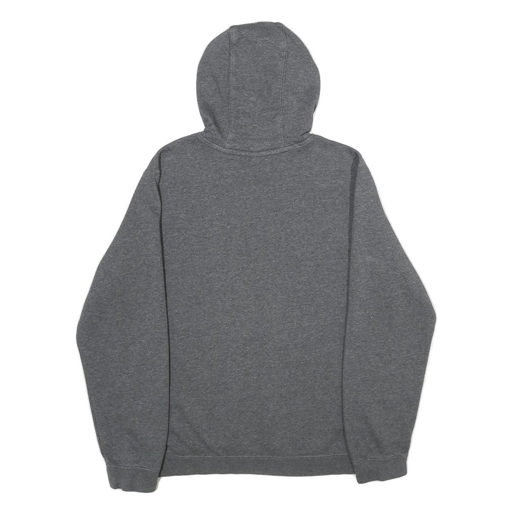 NIKE Mens Grey Hoodie L Cotton Blend Pullover Sports Sweatshirt