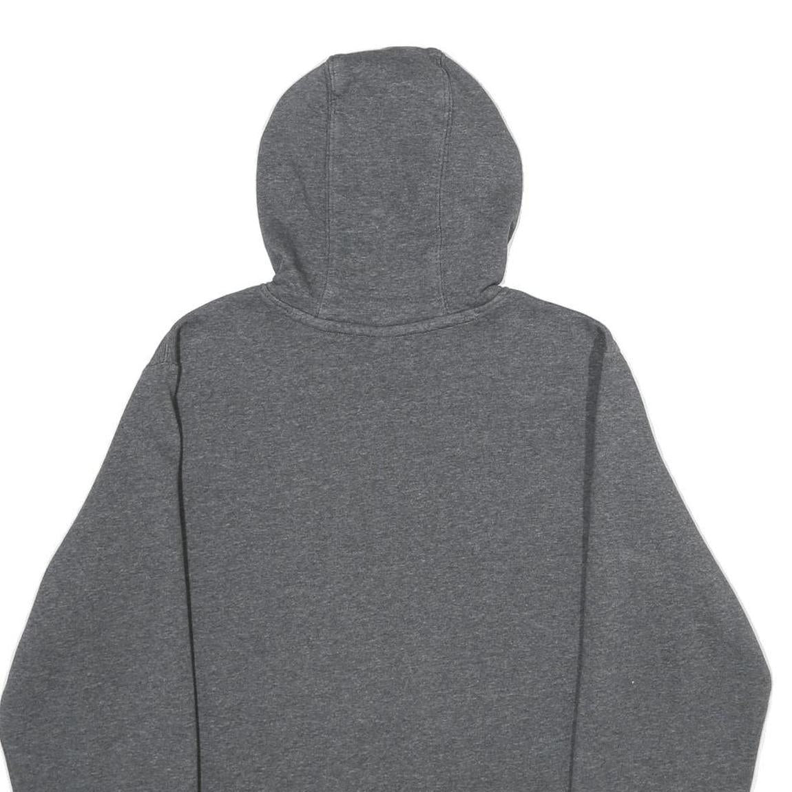 NIKE Mens Grey Hoodie L Cotton Blend Pullover Sports Sweatshirt