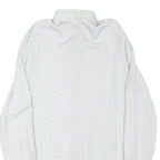 REISS Womens White & Black Patterned Shirt S Cotton Blend Formal Long Sleeve