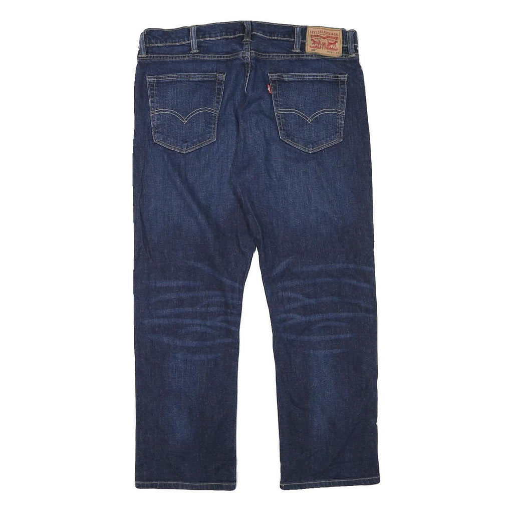 LEVI'S 504 Mens Jeans Blue Regular Straight Denim Medium W36 L27 Classic Cotton