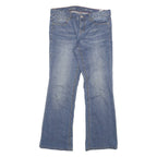 TOMMY HILFIGER Womens Blue Regular Bootcut Denim Light W35 L33 Toggle Closure