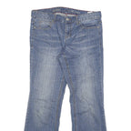 TOMMY HILFIGER Womens Blue Regular Bootcut Denim Light W35 L33 Toggle Closure