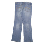 TOMMY HILFIGER Womens Blue Regular Bootcut Denim Light W35 L33 Toggle Closure