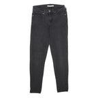 LEVI'S 711 Skinny Womens Jeans Black Slim Skinny Denim W25 L28 Stretch Zip