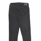 LEVI'S 711 Skinny Womens Jeans Black Slim Skinny Denim W25 L28 Stretch Zip