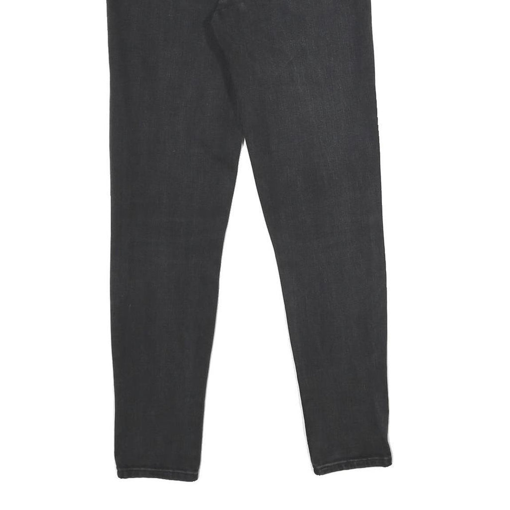 LEVI'S 711 Skinny Womens Jeans Black Slim Skinny Denim W25 L28 Stretch Zip