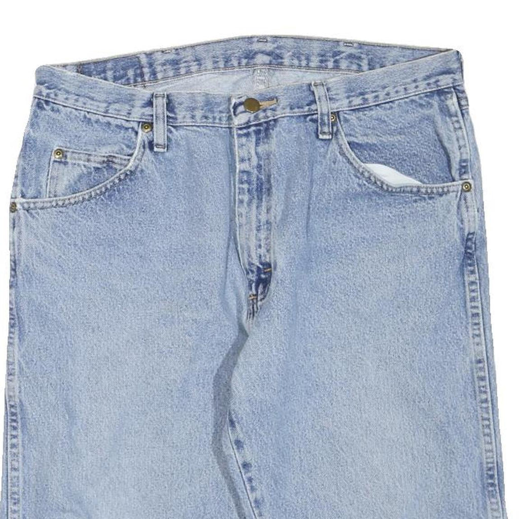 WRANGLER Mens Denim Blue Casual Shorts L W34 Classic Fit Stylish Pocketed