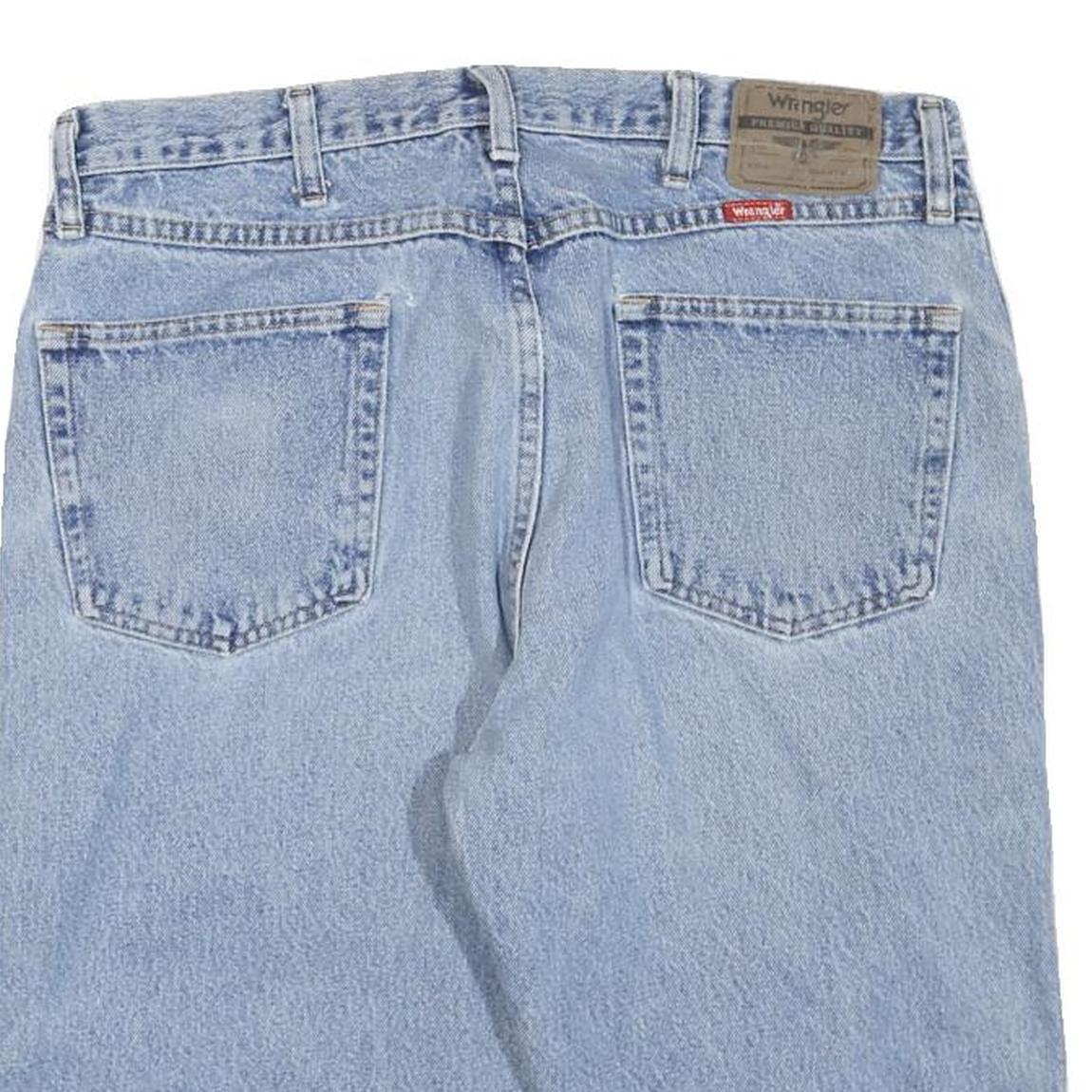 WRANGLER Mens Denim Blue Casual Shorts L W34 Classic Fit Stylish Pocketed