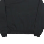 CONVERSE Womens Black Sweatshirt Crew Neck S Cotton Logo Pullover Casual