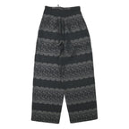 GANNI Womens Rayon Black Relaxed Wide-Leg Trousers W24 L26 Printed Comfortable