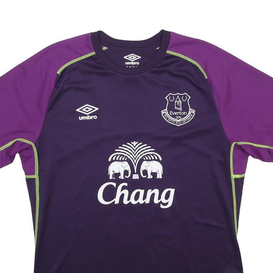 UMBRO Mens Purple Everton 2014-15 Lukaku 10 Football Training Shirt L