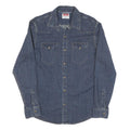 WRANGLER Womens Blue Denim Shirt M Long Sleeve Button Casual Western