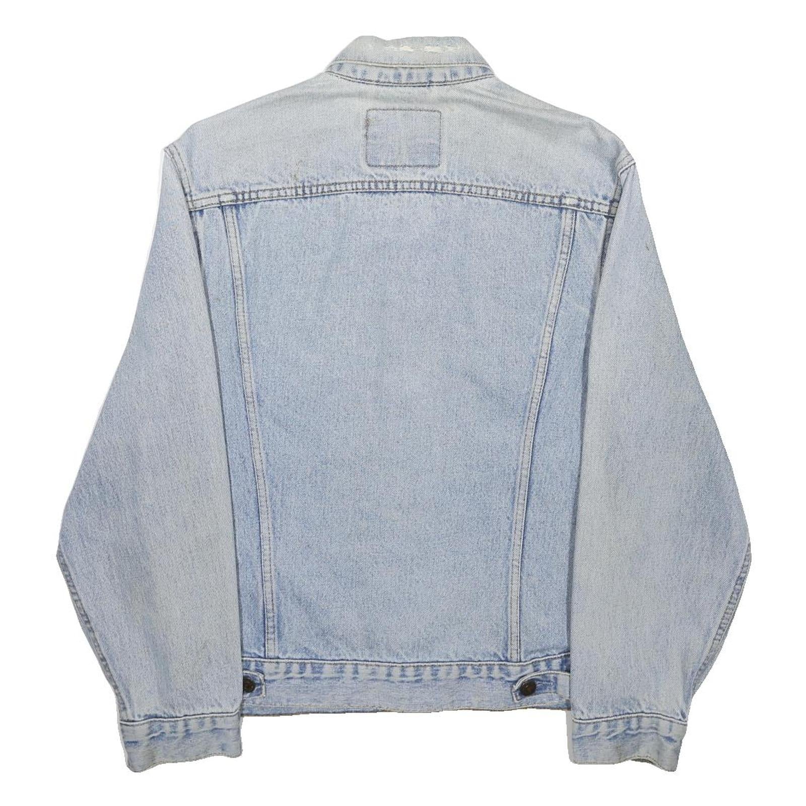 LEVI'S Mens Blue Denim Button Jacket S Cotton Classic Fit Vintage Casual