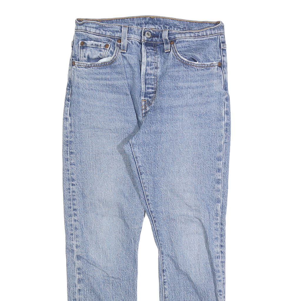 LEVI'S 501S Womens Jeans Blue Regular Straight Denim Light W27 L28 Classic