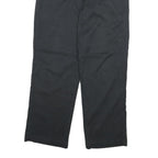 DICKIES Mens Regular Fit Black Cotton Blend Zip Trousers W34 L28 Workwear