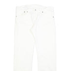 DONDUP Womens White Regular Fit Straight Denim Jeans Cotton Blend Zip W32 L30