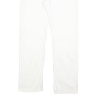 DONDUP Womens White Regular Fit Straight Denim Jeans Cotton Blend Zip W32 L30