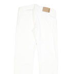 DONDUP Womens White Regular Fit Straight Denim Jeans Cotton Blend Zip W32 L30