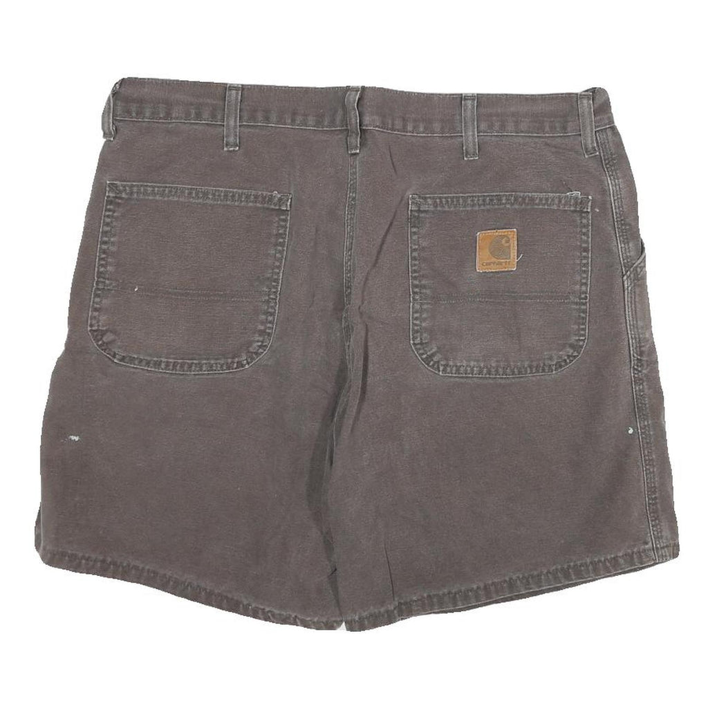 CARHARTT Mens Shorts Brown Casual Classic 2XL W36 Workwear Cotton Blend