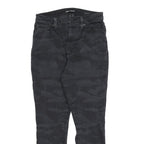 DKNY Womens Black Slim Skinny Denim Cotton Blend W29 L26 Camouflage Print Jeans