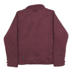 JACK WOLFSKIN Womens Maroon Quilted Panel Jacket XL Polyester Blend Zip