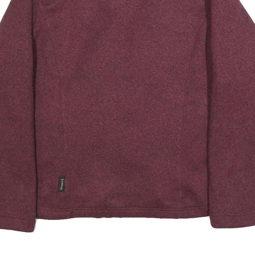 JACK WOLFSKIN Womens Maroon Quilted Panel Jacket XL Polyester Blend Zip