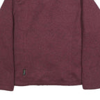 JACK WOLFSKIN Womens Maroon Quilted Panel Jacket XL Polyester Blend Zip