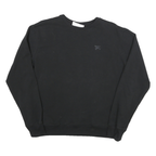 FILA Mens Black Crew Neck M Sweatshirt Cotton Blend Pullover Casual