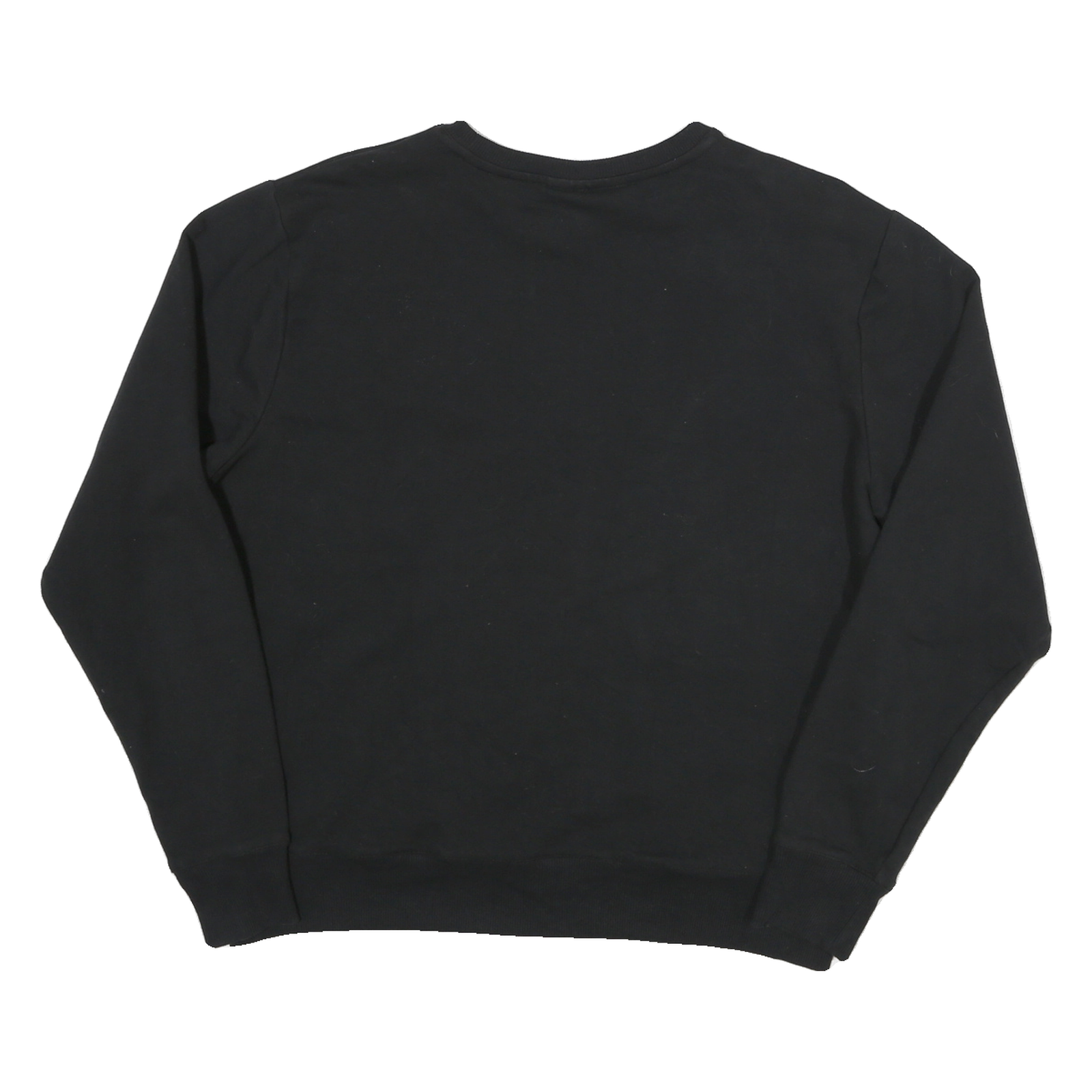 FILA Mens Black Crew Neck M Sweatshirt Cotton Blend Pullover Casual