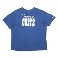 NIKE Mens Blue Property Of Colts Graphic T-Shirt 2XL Short Sleeve Crew Neck