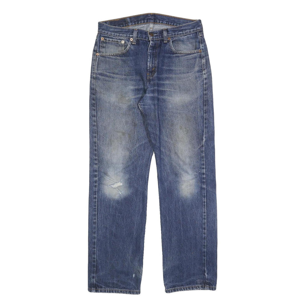 LEVI'S 751 02 Mens Jeans Blue Relaxed Straight Denim Medium W33 L32 Classic Fit