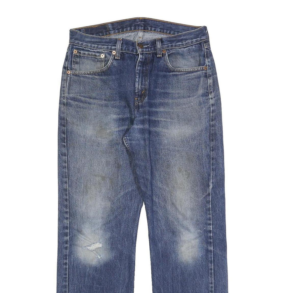 LEVI'S 751 02 Mens Jeans Blue Relaxed Straight Denim Medium W33 L32 Classic Fit