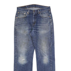 LEVI'S 751 02 Mens Jeans Blue Relaxed Straight Denim Medium W33 L32 Classic Fit