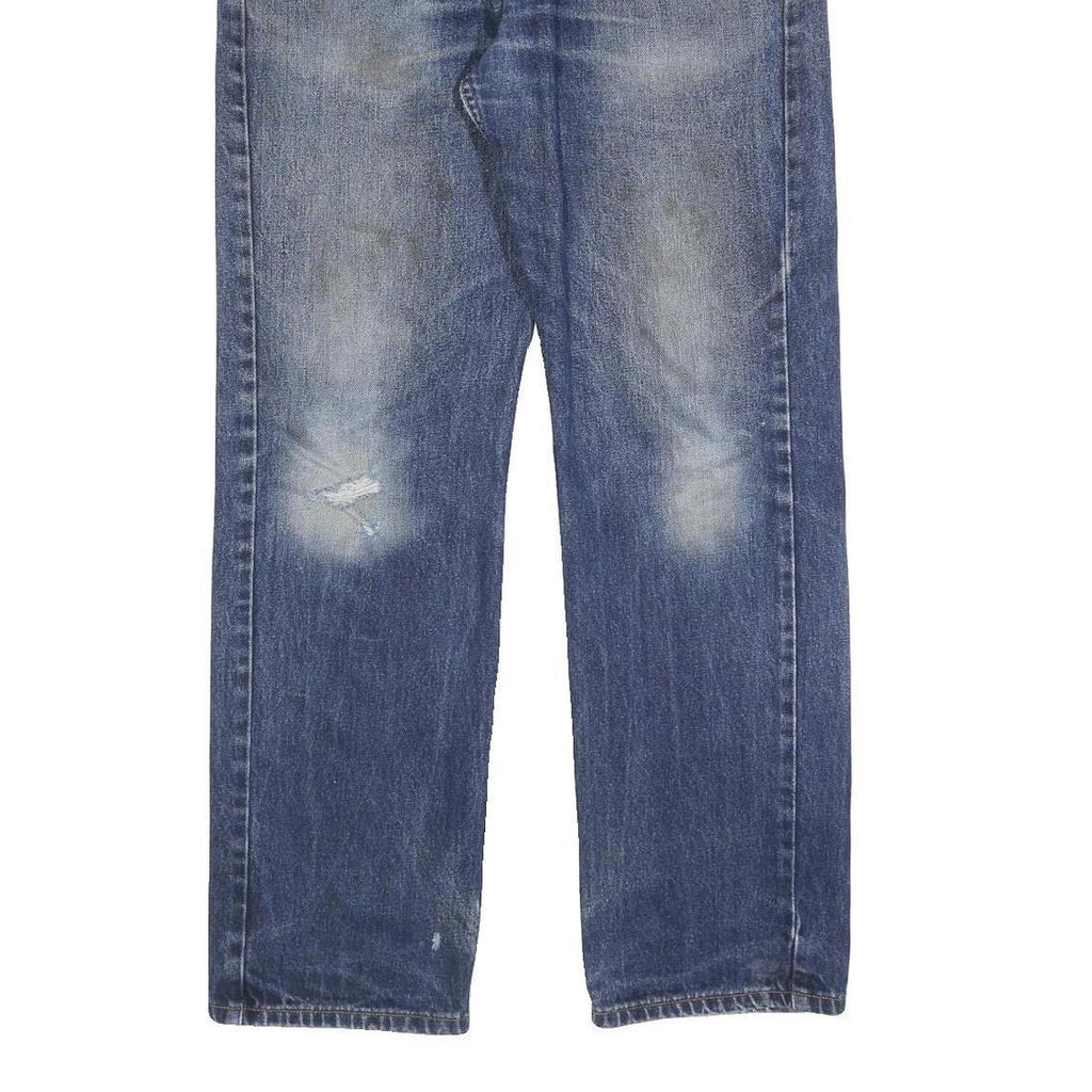 LEVI'S 751 02 Mens Jeans Blue Relaxed Straight Denim Medium W33 L32 Classic Fit