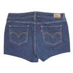 LEVI'S Womens Shorts Blue Denim Casual M W32 Cotton Blend Classic Fit