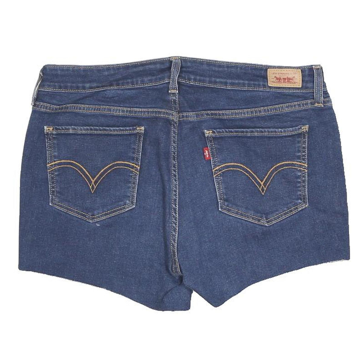 LEVI'S Womens Shorts Blue Denim Casual M W32 Cotton Blend Classic Fit