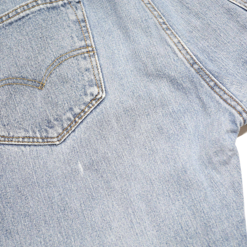 LEVI'S 501 Mens Jeans Blue Regular Straight Denim Light W34 L30 Classic Button