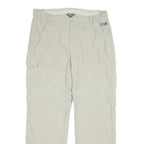 SALEWA Mens Nylon Beige Relaxed Cargo Zip Trousers W36 L33 Outdoor Utility Pants