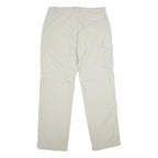 SALEWA Mens Nylon Beige Relaxed Cargo Zip Trousers W36 L33 Outdoor Utility Pants