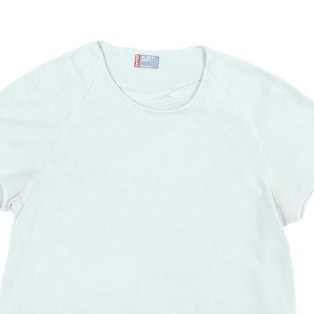 LEVI'S Womens White Short Sleeve Crew Neck T-Shirt S Polyester Casual